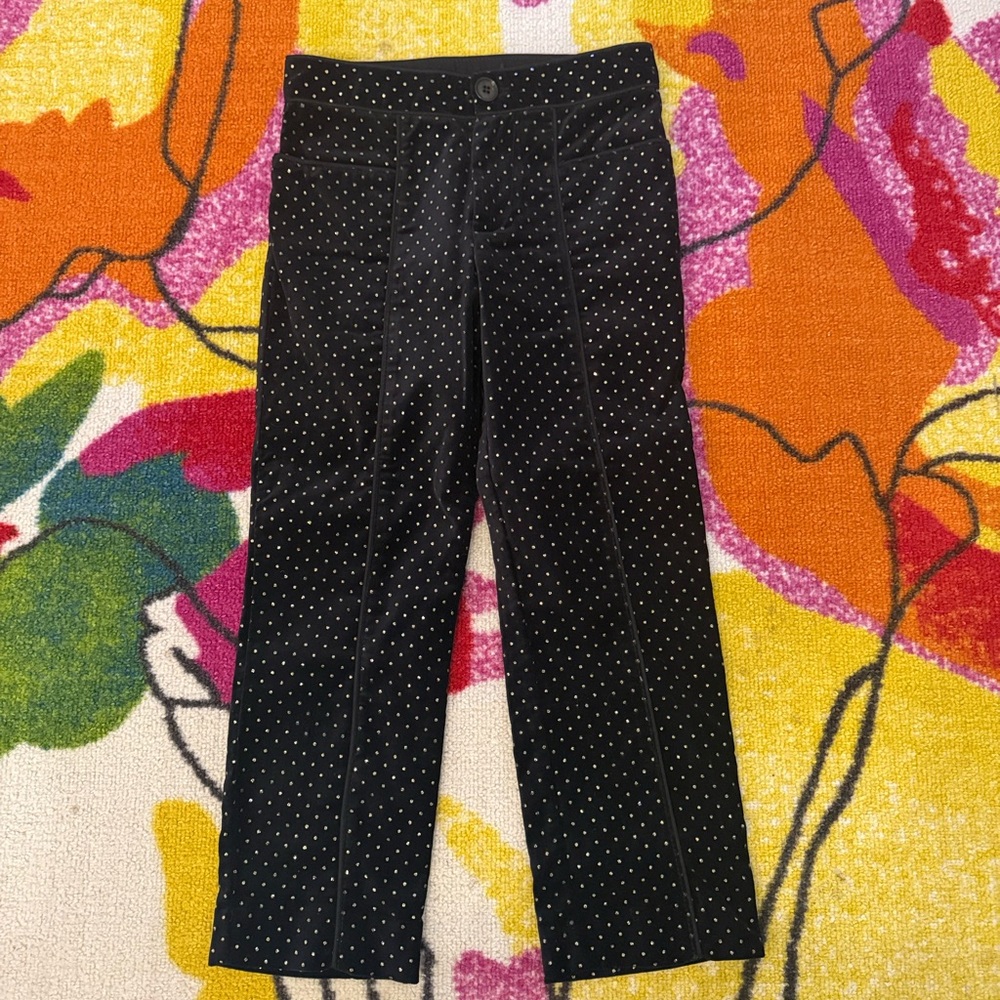 Zara girl sparkly velvet pants limited edition